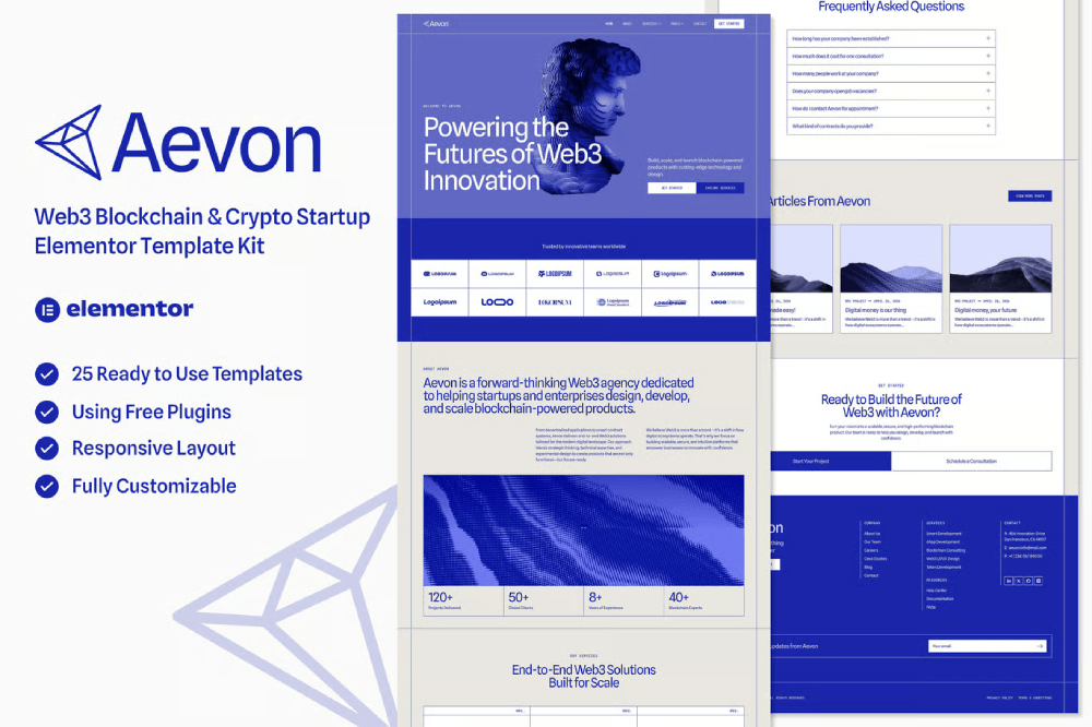 Aevon Web3 Blockchain Crypto Startup