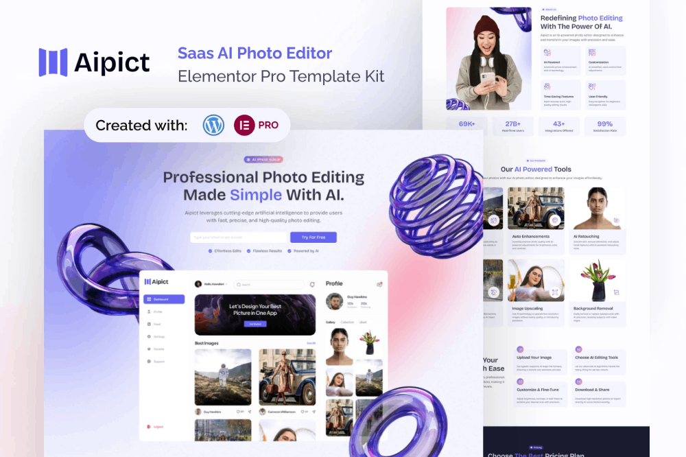 Aipict Saas Ai Photo Editor Website