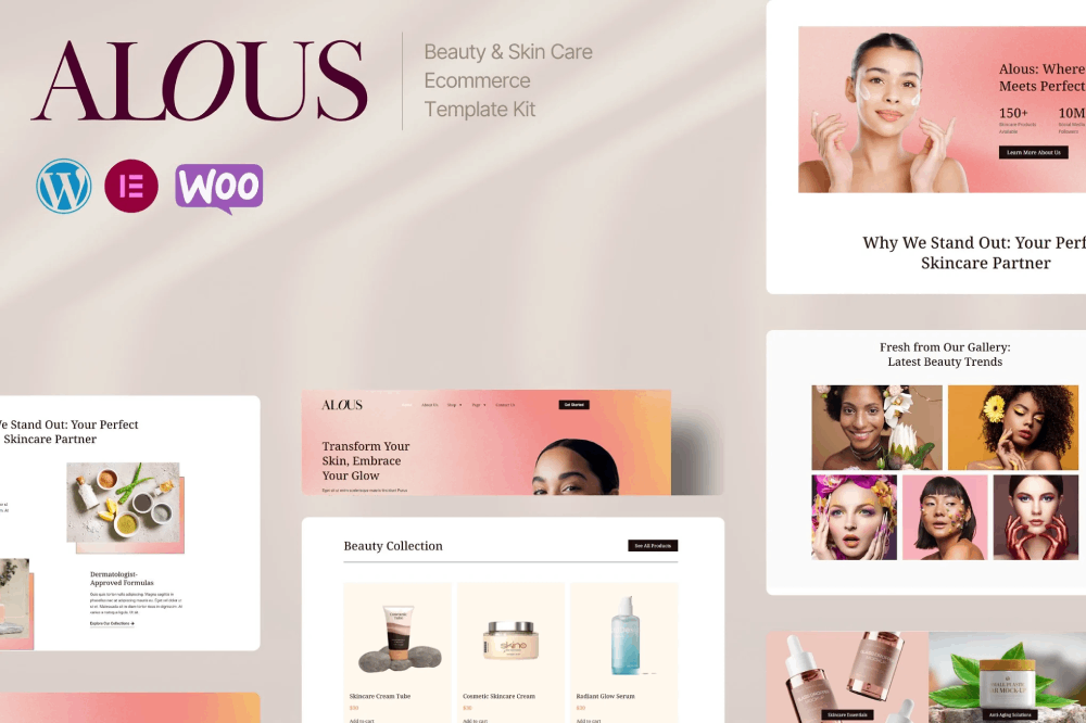 Alous Beauty Skin Care Ecommerce