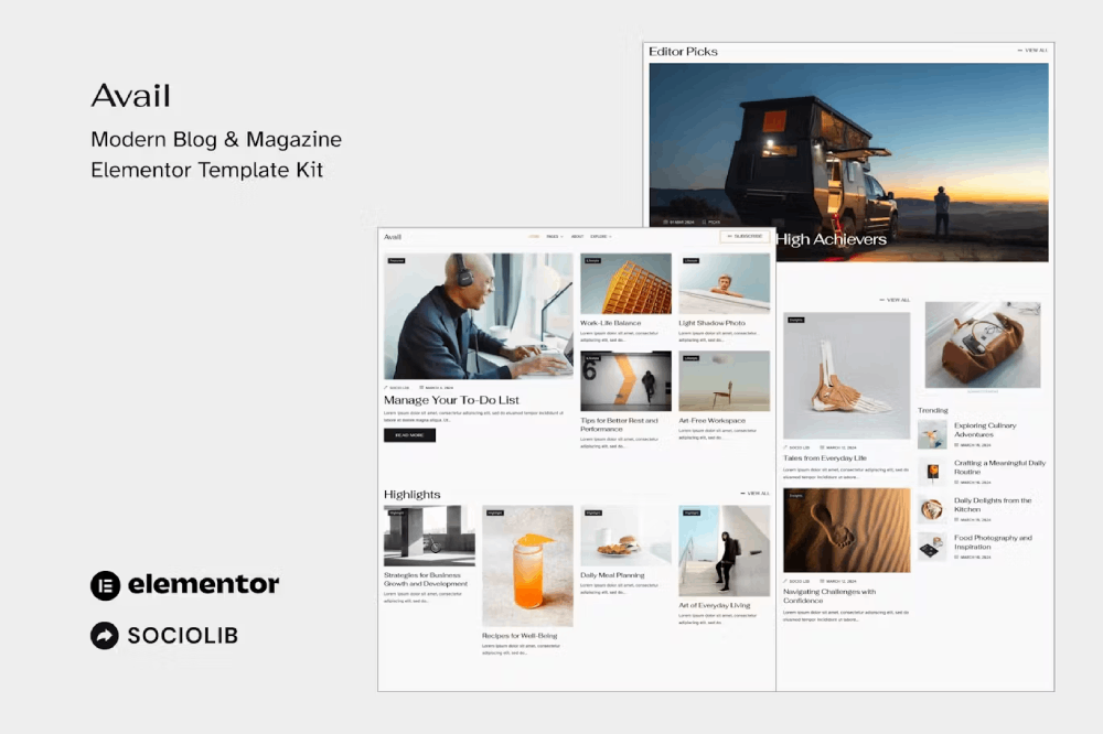 Avail Modern Blog Magazine