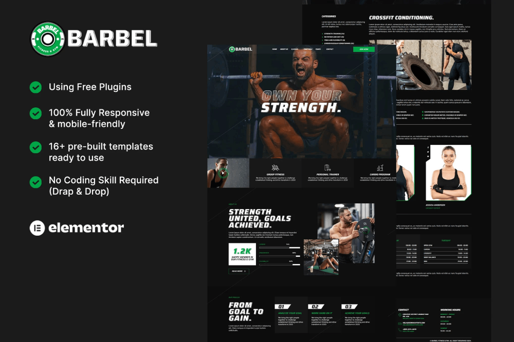 Barbel Fitness Gym