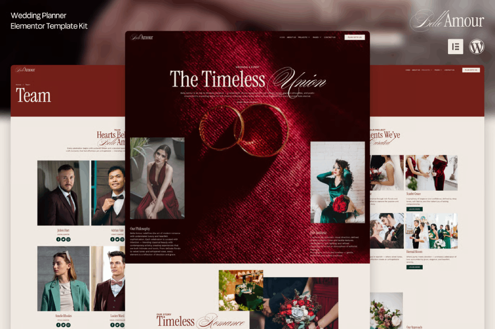 Belle Amour Modern Elegant Wedding Planner