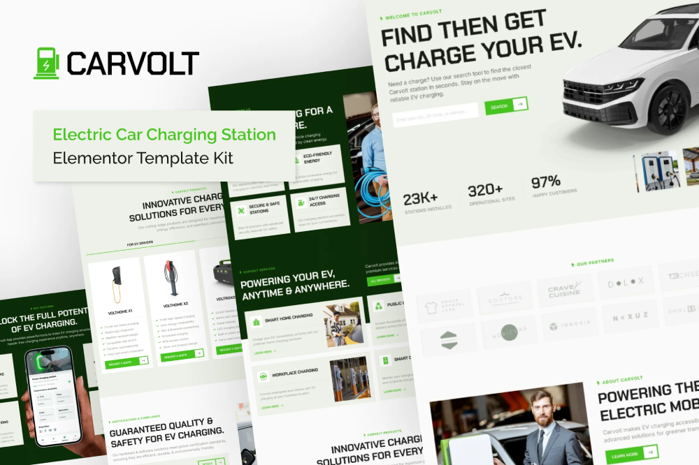 Carvolt Electric Car Charging Station