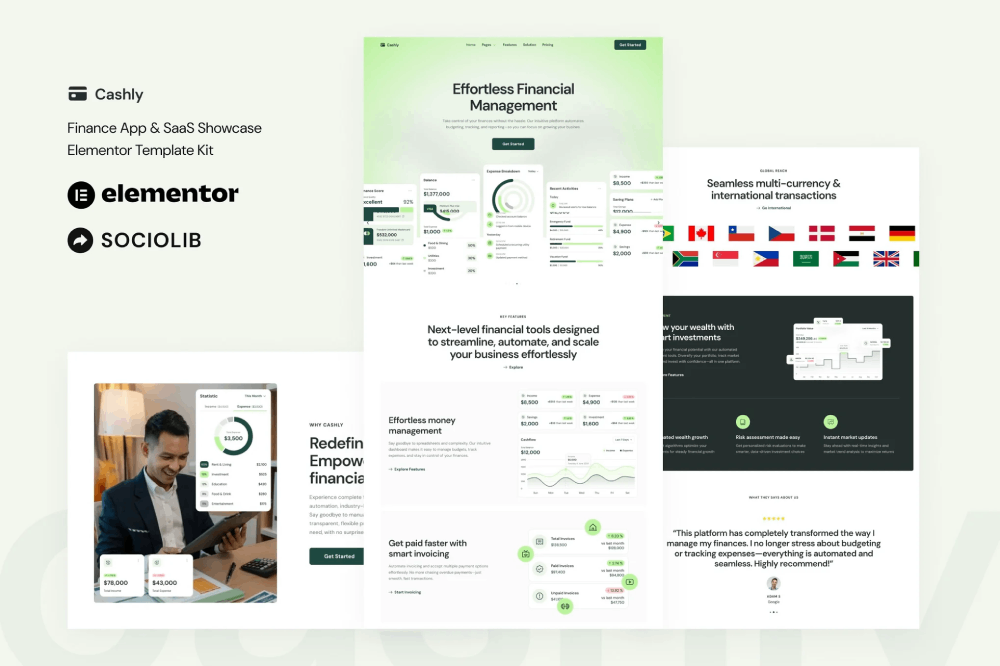 Cashly Finance App Saas Showcase