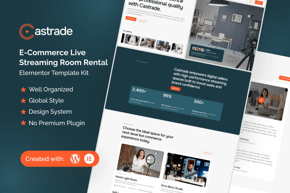 Castrade Live Streaming Room Rental