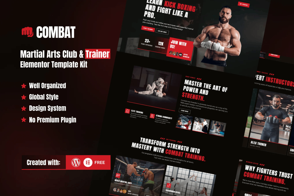 Combat Martial Arts Club Trainer