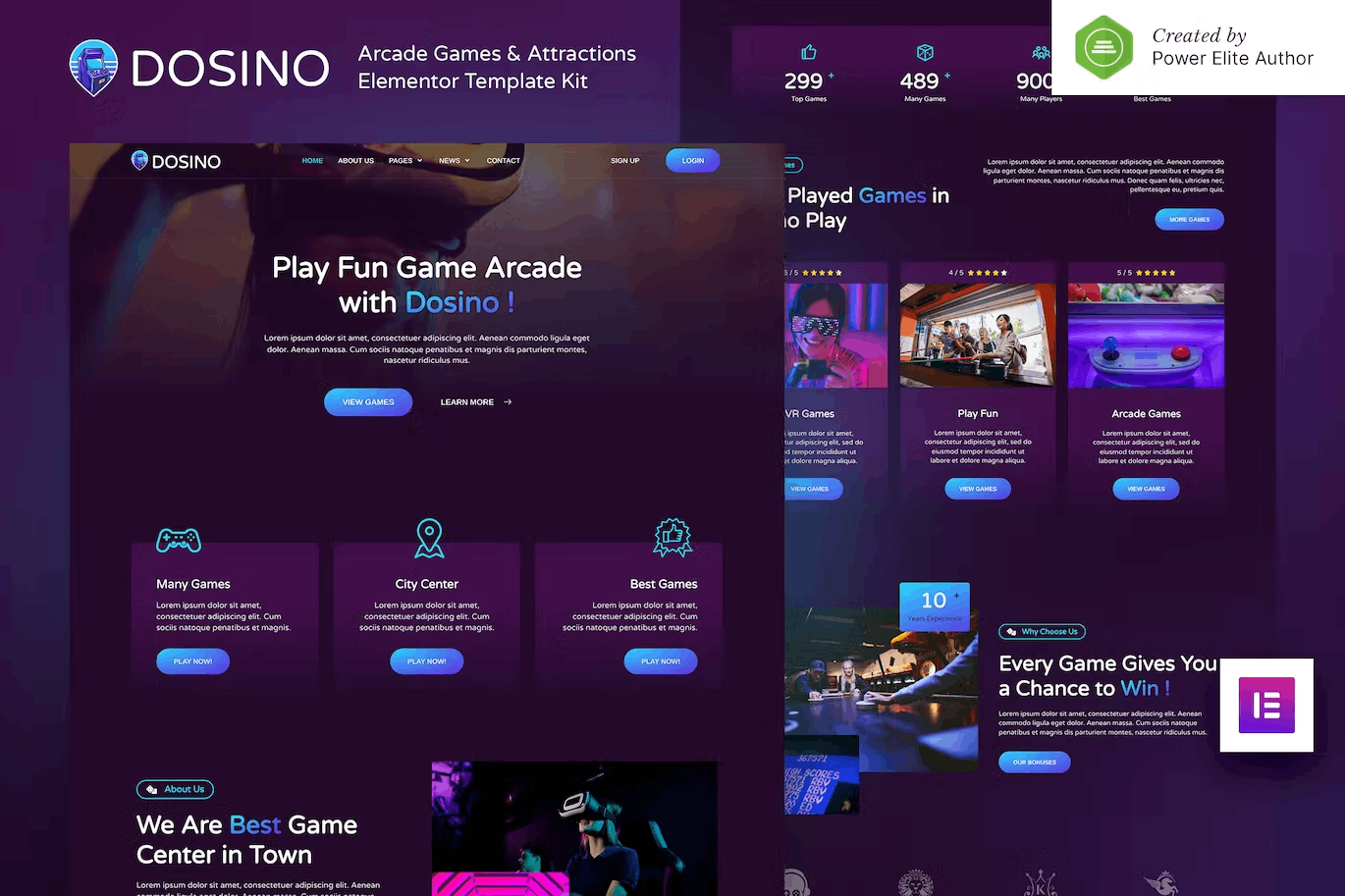 Dosino Arcade Games Attractions