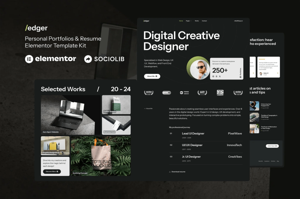 Edger Personal Portfolios Resume