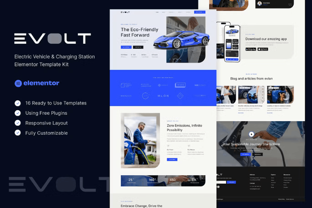 Evolt Electric Vehicle Charging Station