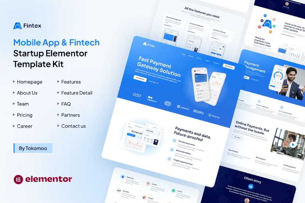 Fintex Mobile App Fintech Startup