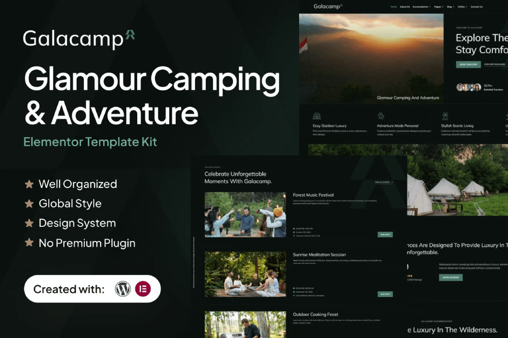 Galacamp Glamour Camping Adventure