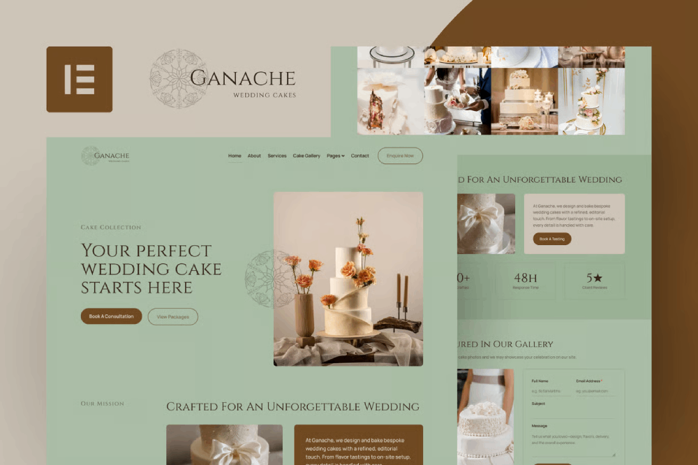 Ganache Wedding Cake Bakery