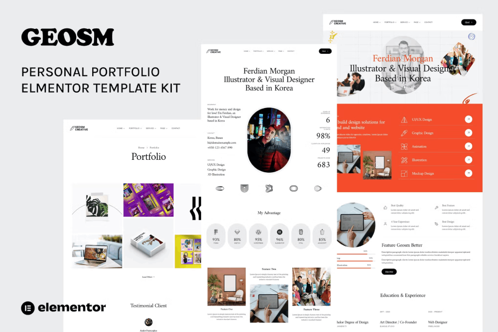 Geosm Personal Portfolios