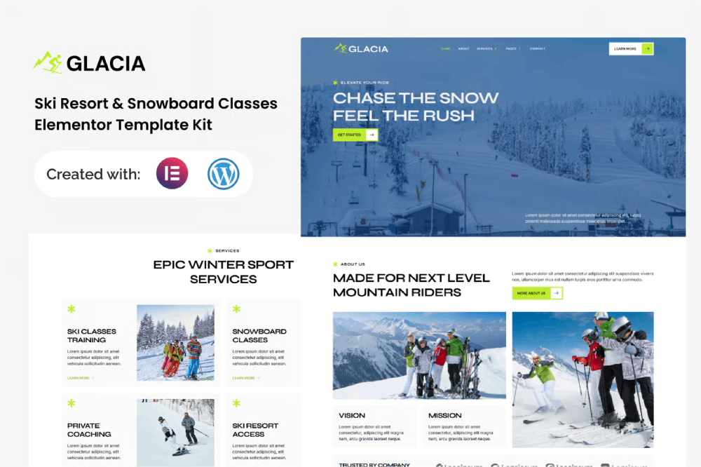 Glacia Ski Resort Snowboard Classes
