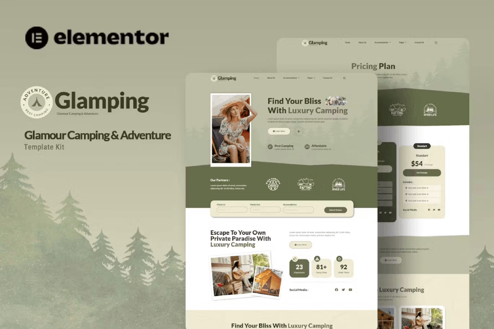 Glamping Glamour Camping Adventure