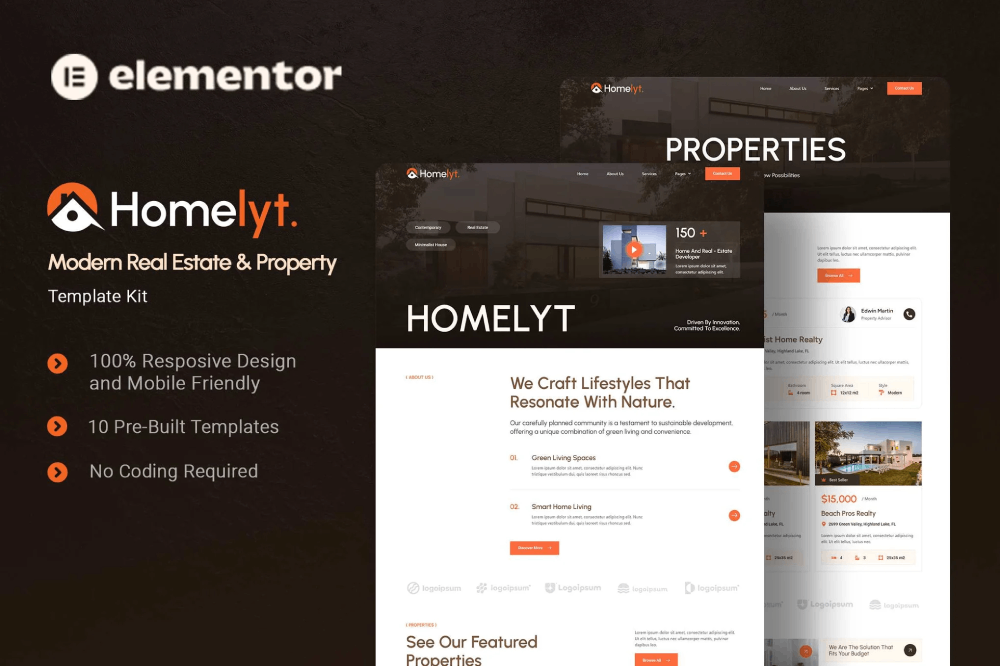 Homelyt Modern Real Estate Property