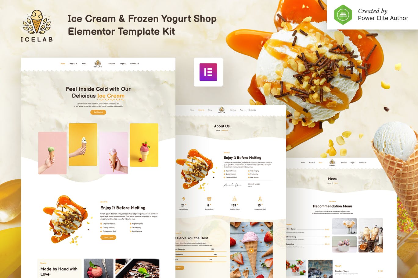 Icelab Ice Cream Frozen Yogurt Shop