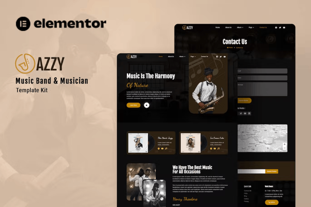 Jazzy Music Band Musician