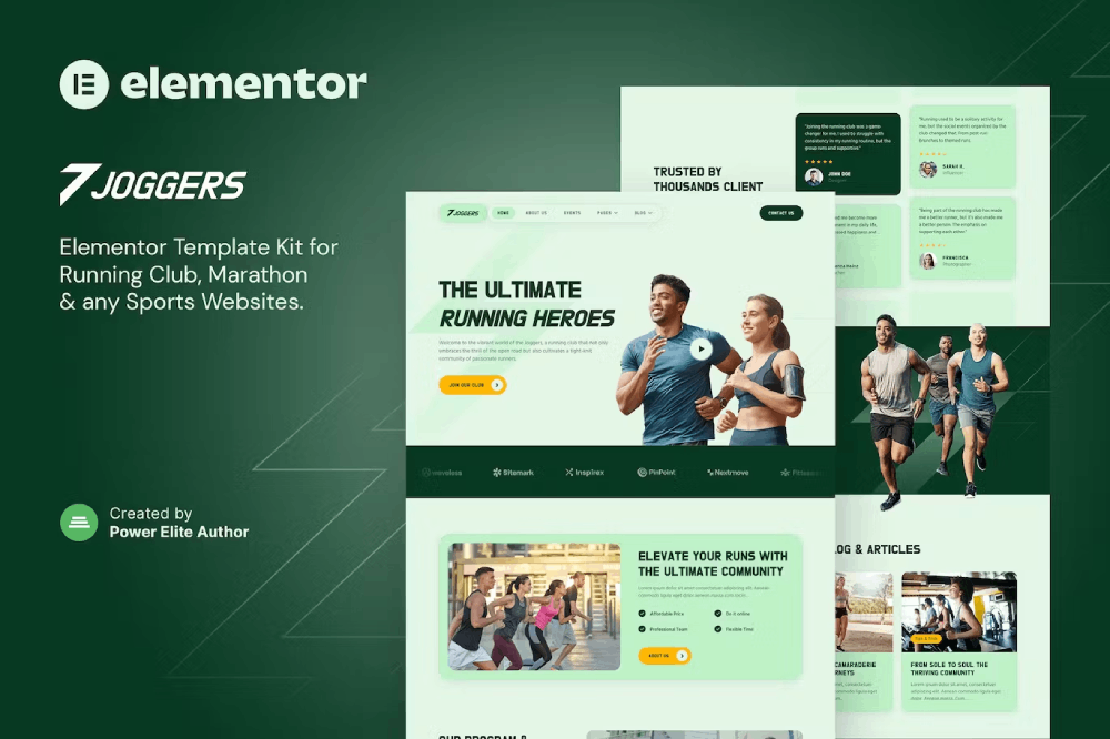 Joggers Marathon Running Club Sports Events