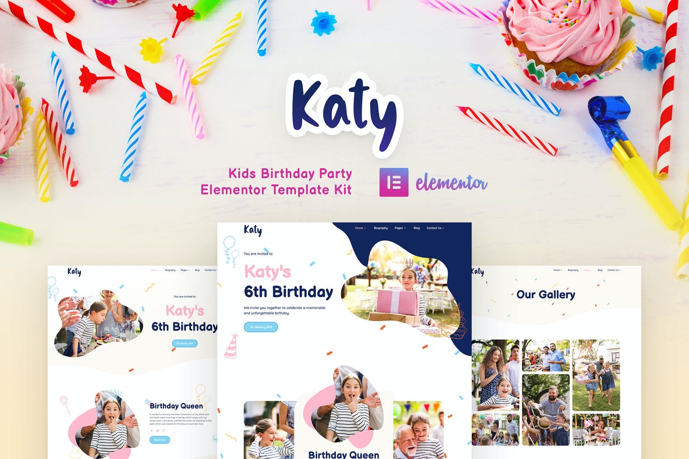 Katy Kids Birthday Party Planner Invitation