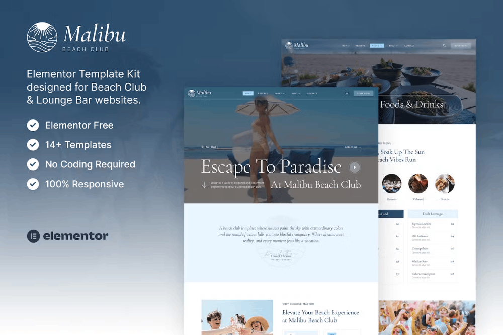 Malibu Beach Club Lounge Bar