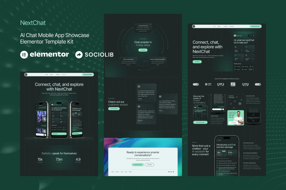 Nextchat Ai Chat Mobile App Showcase