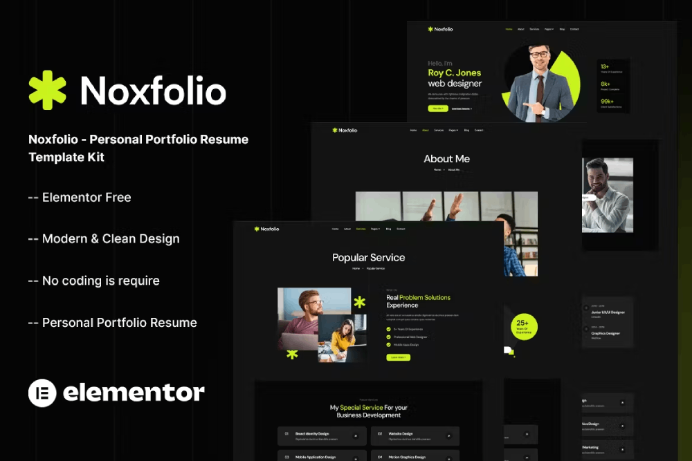 Noxfolio Personal Portfolio Resume