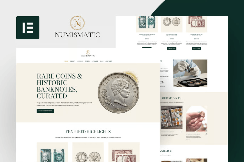 Numismatic Rare Coins Banknotes