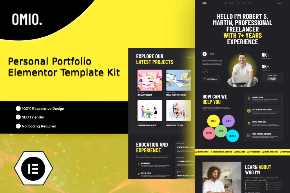 Omio Modern Personal Portfolio