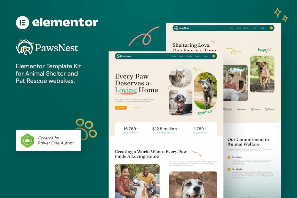 Pawsnest Animal Shelter Pet Rescue