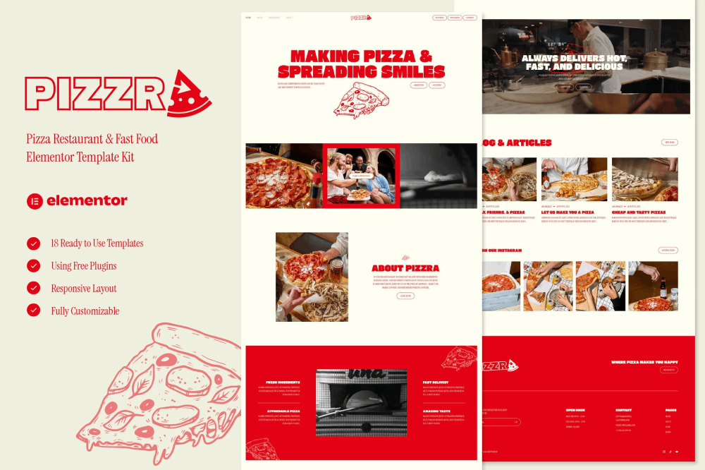 Pizzra Pizza Restaurant Fast Food
