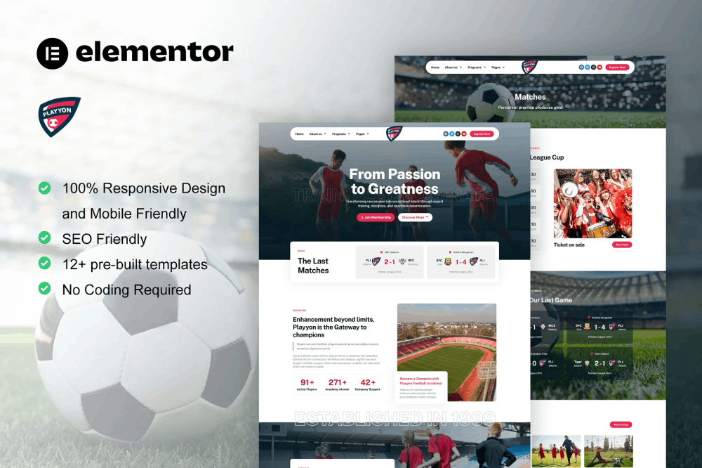 Playyon Football Team Sports Academy