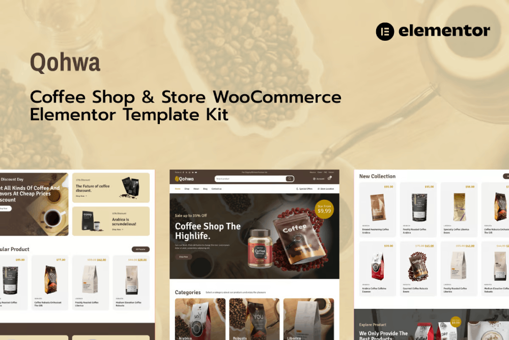 Qohwa Coffee Shop Store Ecommerce
