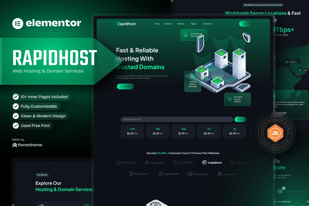 Rapidhost Web Hosting Domain Services
