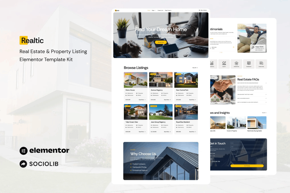 Realtic Real Estate Property Listing