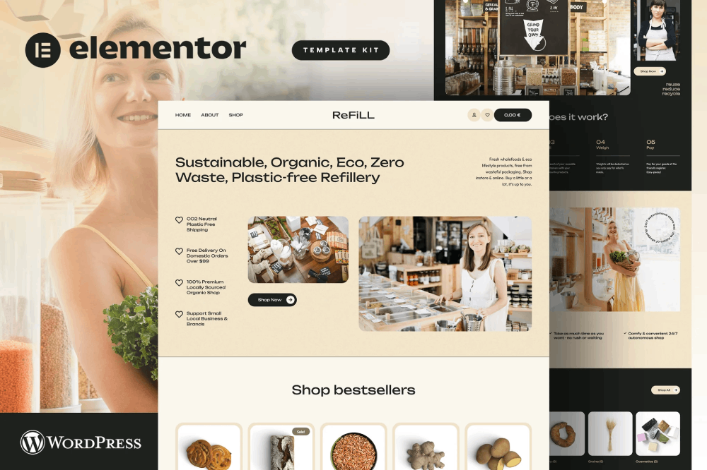 Refill Zero Waste Shop Ecommerce
