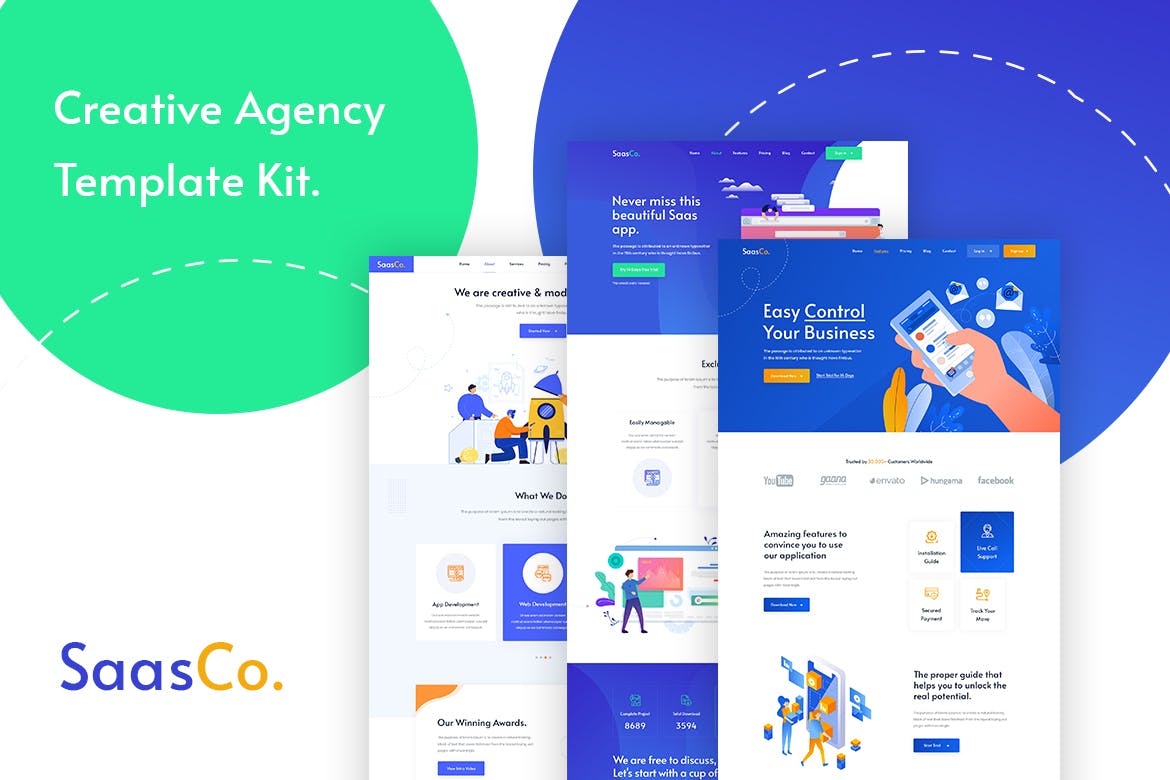 Sassco App Landing Startup