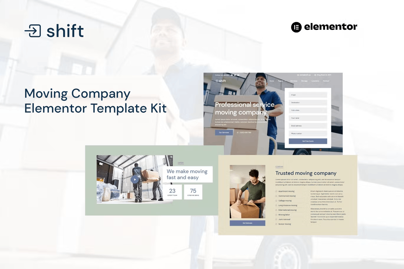 Shift Moving Company Website