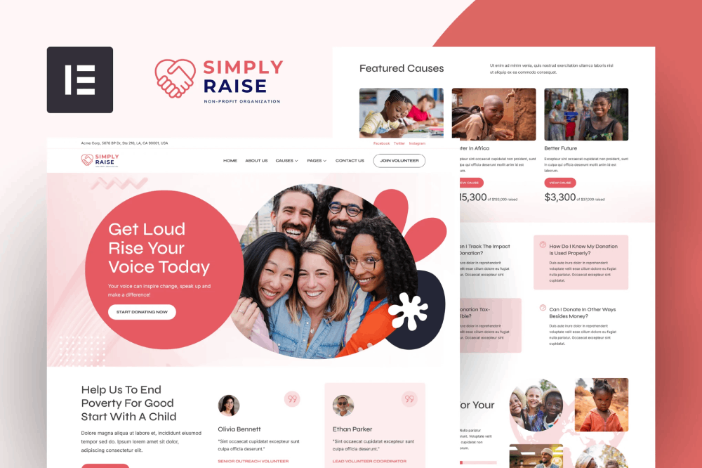 Simplyrise Charity Donation