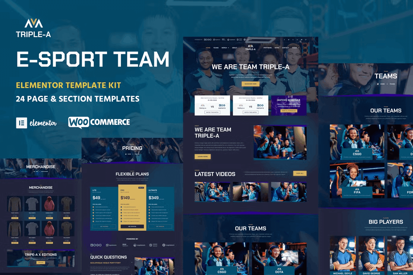 Triple A Esport Team Gaming Woocommerce