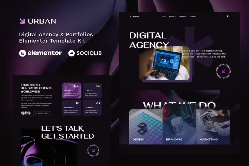Urban Dark Digital Agency Portfolios