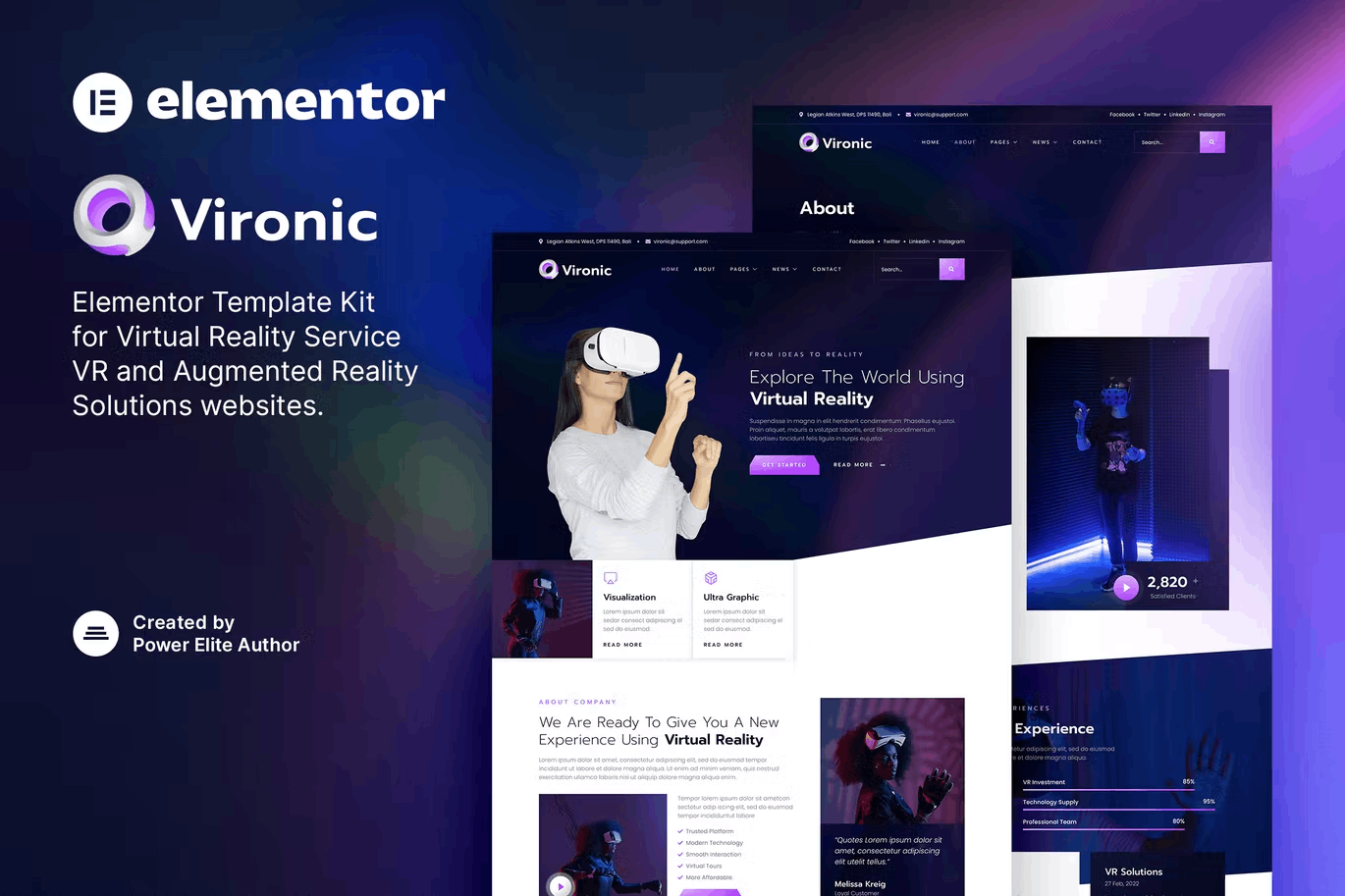 Vironic Augmented Virtual Reality Services