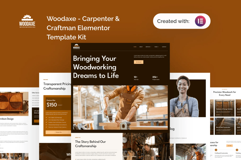Woodaxe Carpenter Craftman