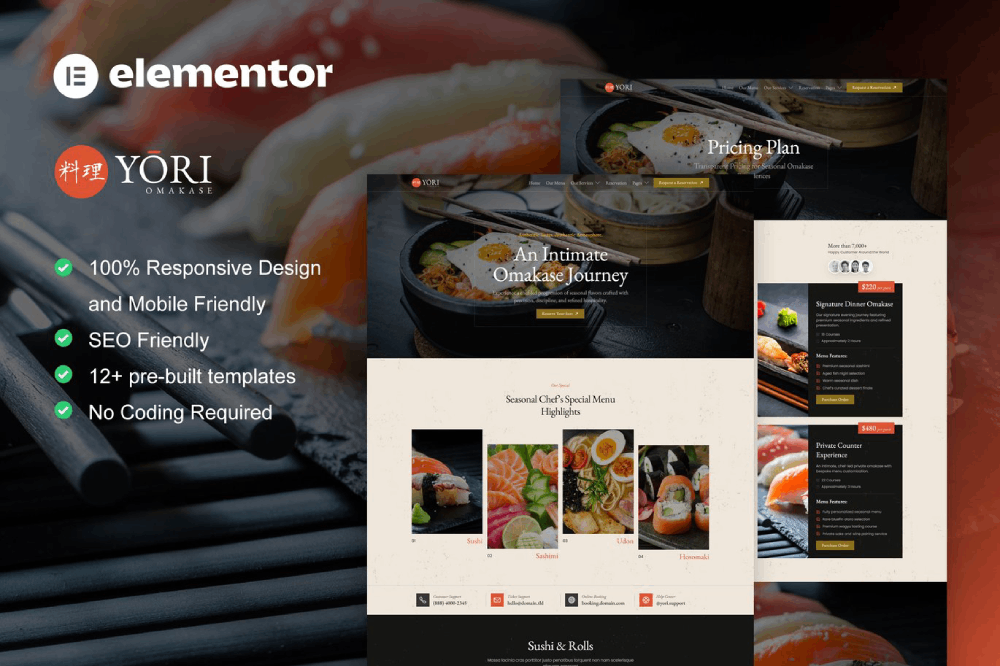Yori Japanese Restaurant Food