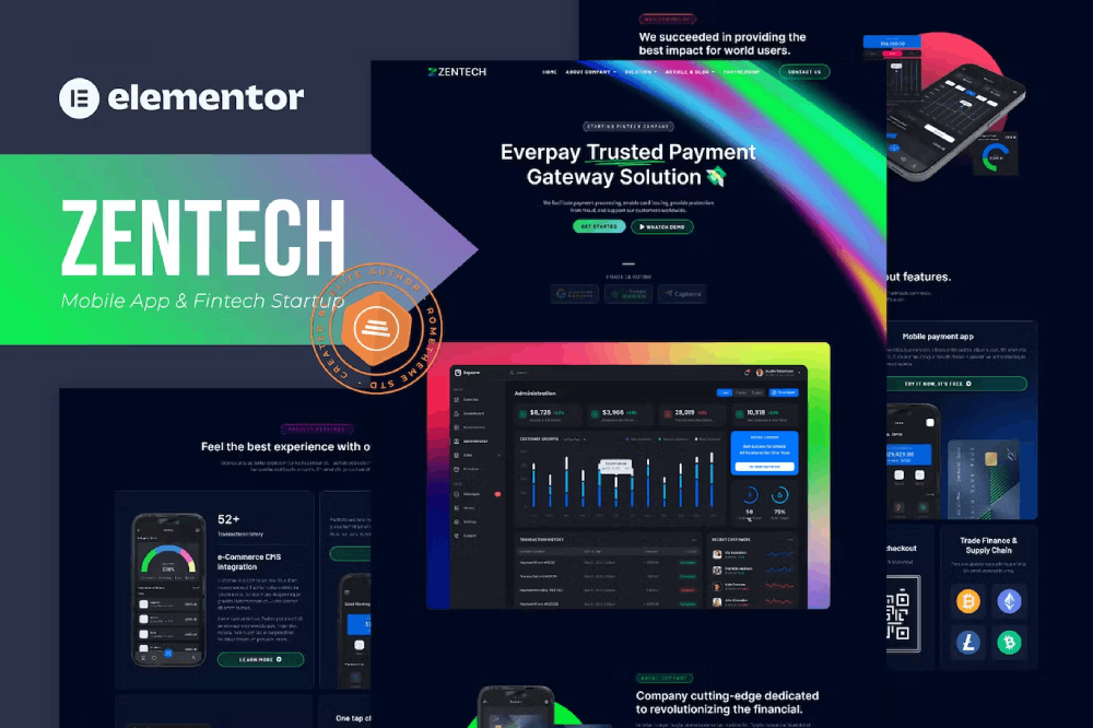 Zentech Mobile App Fintech Startup