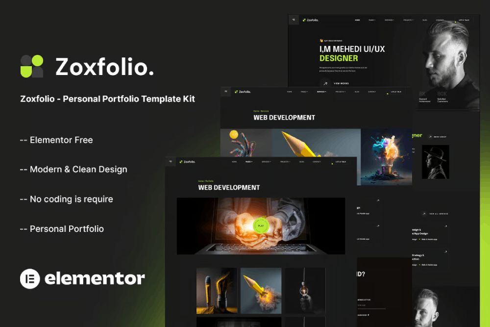 Zoxfolio Personal Portfolio